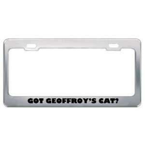  Got GeoffroyS Cat? Animals Pets Metal License Plate Frame 