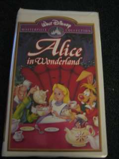 MASTERPIECE ALICE IN WONDERLAND ~ DISNEY VHS Movie 012257036039  