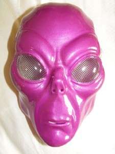 PURPLE ALIEN MASK COLLECTABLE MASK HALLOWEEN PVC NEW  