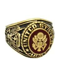 US Army 18k Gold Plated Ring (10)