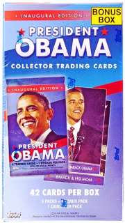 President Barack Obama Collector Trading Cards Value Box (2009 Topps 