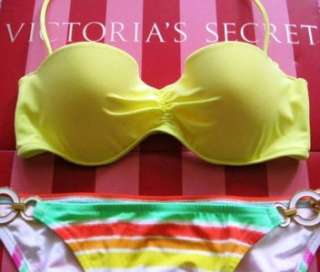 New 2012 Madi VICTORIAS SECRET Push Up Bandeau Bikini Set 34C M 