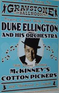 Duke Ellington reprint of early Jazz concert poster  