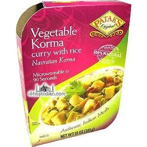 Pataks Vegetable Korma with Rice 10Oz  Grocery & Gourmet 