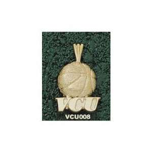 VCU Rams Solid 10K Gold VCU Basketball Pendant  Sports 