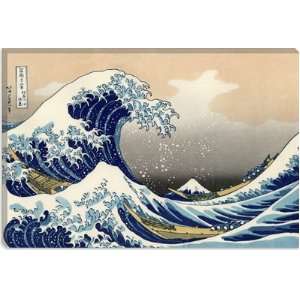 The Great Wave at Kanagawa 1829 by Katsushika Hokusai Canvas Painting 