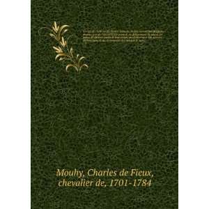  actric. v.3 Charles de Fieux, chevalier de, 1701 1784 Mouhy Books