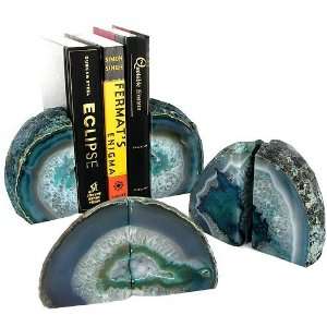  Agate Bookends   Green