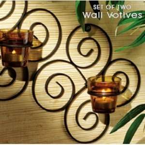  Apropos Home Wall Decor, Set of 2 Swirly Votive Candle 