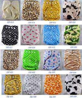 Lot 5 AIO Baby Infant Cloth Diapers Re usable Washable  