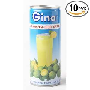 Gina Calamansi Juice 8.5oz (Pack of 10) Grocery & Gourmet Food
