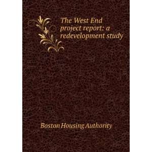   redevelopment study Boston Housing Authority  Books