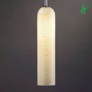 Chianti One Light LED Pendant Finish Matte Chrome, Shade Color White 