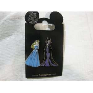  Disney Pin Sleeping Beauty and Maleficent 2 Pin Set Toys & Games