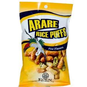 Arare Rice Puffs, Five Flavors, 2.4 oz Grocery & Gourmet Food