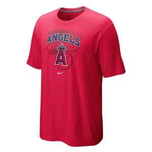   Angeles Angels of Anaheim Red Nike Team Arch Tee