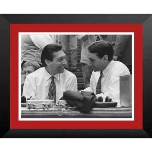   001115 XL 18x24 Coaches Valvano and Krzyzewski