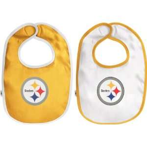 Pittsburgh Steelers Newborn 6 9 mos. 2 Pc Team Bib Set 