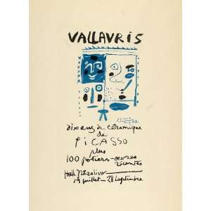  1959 Lithograph Picasso Ceramics Exposition Vallauris 