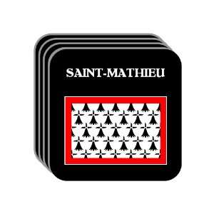  Limousin   SAINT MATHIEU Set of 4 Mini Mousepad Coasters 