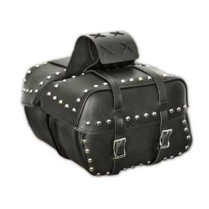 Carroll Leather H800SPU Black Heavy Duty Purethane Saddlebag Throwover