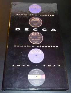 DECCA COUNTRY CLASSICS From The Vaults (3 CD Box Set 1994) Oldies 