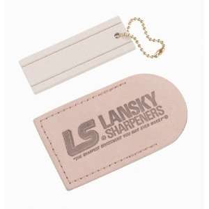Lansky Pocket Arkansas Stone With Two Special Grooves Handy Keychain 