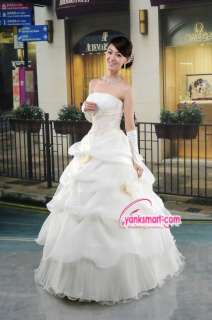 Light champagne long tail bright stain bra style elegant wedding dress 