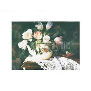  Teatime Tulips (detail) by Arleta Pech. Size 10.50 X 7.50 
