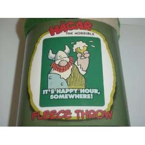  Hagar the Horrible Happy Hour Fleece Blanket Throw