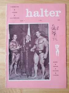 Rare HALTER muscle karate judo magazine/ARNOLD SCHWARZENEGGER/Lou 