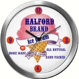  HALFORD 14 Inch Ice Cream Metal Clock Quartz Movement 