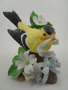 Lenox 2003 American Goldfinch Porcelain Bird Sculpture  