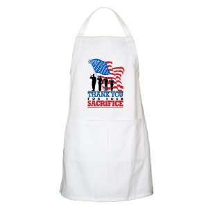 Apron White US Military Army Navy Air Force Marine Corps Thank You For 