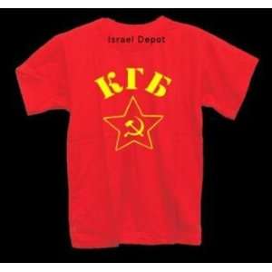  KGB Soviet CCCP Russian Secret Red Star T shirt 3XL 