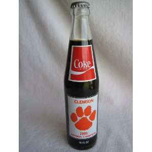   1981 National Champions Commemorative Coke Bottle 