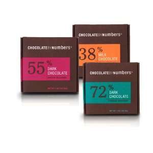 Chocolate By Numbers   3 Box Gift Set Grocery & Gourmet Food