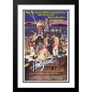 Hollywood Hot Tubs 20x26 Framed and Double Matted Movie Poster   Style 