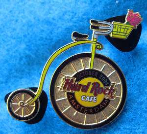 AMSTERDAM PENNY FARTHING BICYCLE Hard Rock Cafe PINS LE  