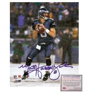  Matt Hasselbeck Seattle Seahawks   Snow Game   Autographed 