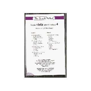 Suzuki Viola School Volume 4   Cassette (Preucil)