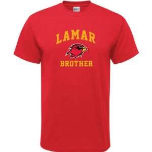  Lamar Cardinals Red Brother Arch T Shirt Sports 