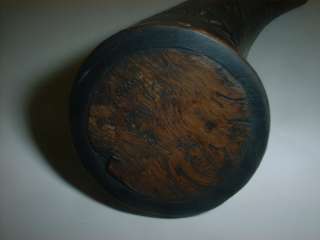 Chip Carved pouch Powder Horn Flask Scrimshaw steer southwest folk art 