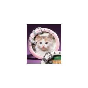  Twos Company Must Love Cats Pink Cat Collar Frame 3x3 