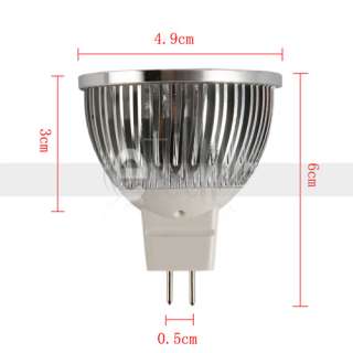 MR16 4W 360LM High Power Pure White LED Lamp Bulb Spot Light 4x1W 12V 