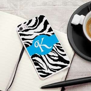  Zany Zebra iPhone Case with White Trim Cell Phones 