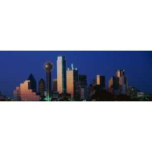  Night, Cityscape, Dallas, Texas, USA by Panoramic Images 