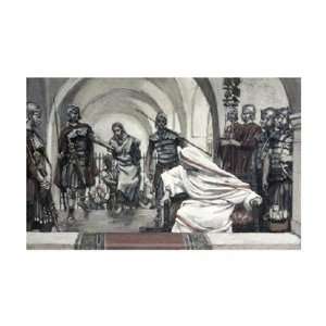 Jesus Led Back From Herod To Pilate by James jacques Tissot . Art 
