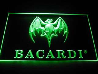 Bacardi Logo Beer Bar Pub Store Light Sign Neon B028  