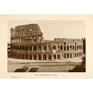  1907 Print Roman Colosseum Rome Roman Architecture Ruins 